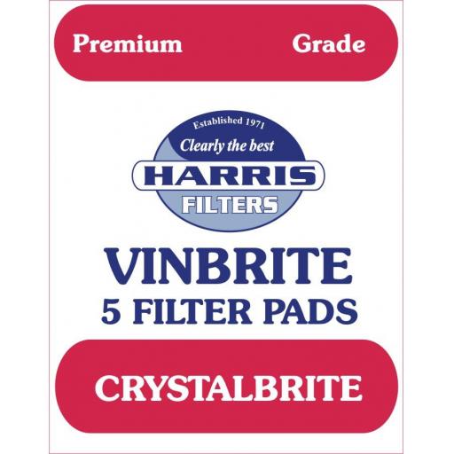 Harris Vinbrite Crystalbrite Filter Pads