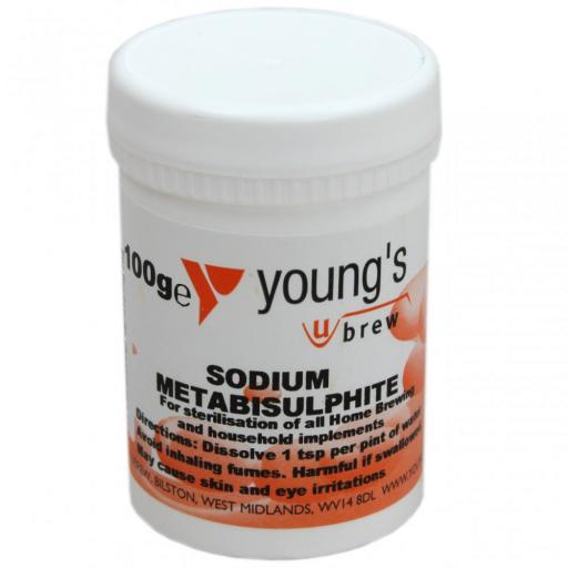 Young's Sodium Metabisulphite 100g