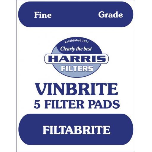 Harris Vinbrite Filtabrite Filter Pads