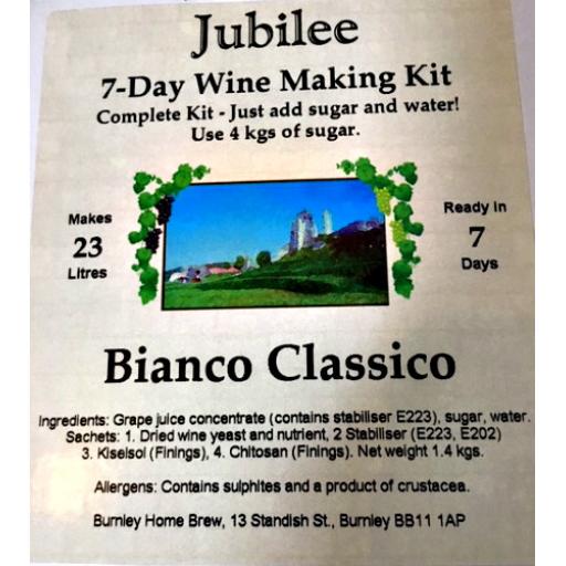 Jubilee Bianco Classico (requires sugar)